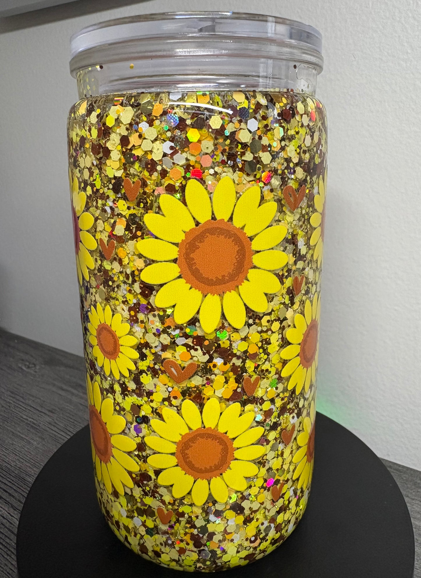 Pre-Made Sunflower Snowglobe